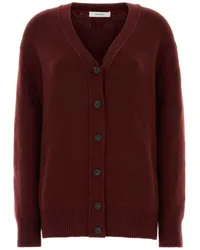 Ferragamo Cardigan mit V-Ausschnitt Rot