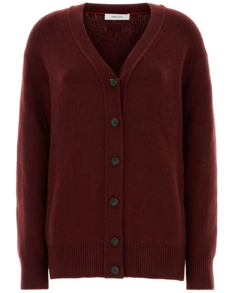Ferragamo Cardigan mit V-Ausschnitt - Rot Rot
