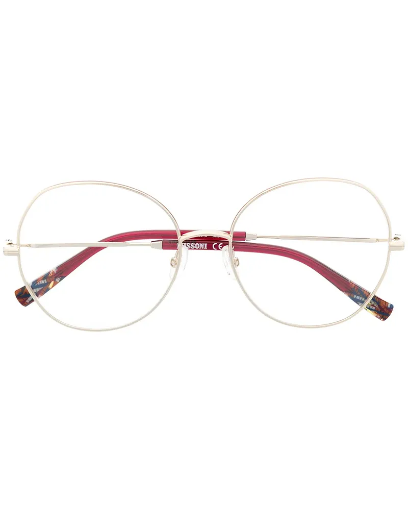 Missoni Sonnenbrille mit rundem Gestell - Silber Silber