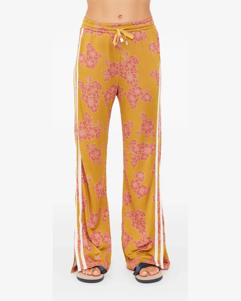 The Upside Fantasy Roma Hose mit Blumenstreifen - Gelb Gelb