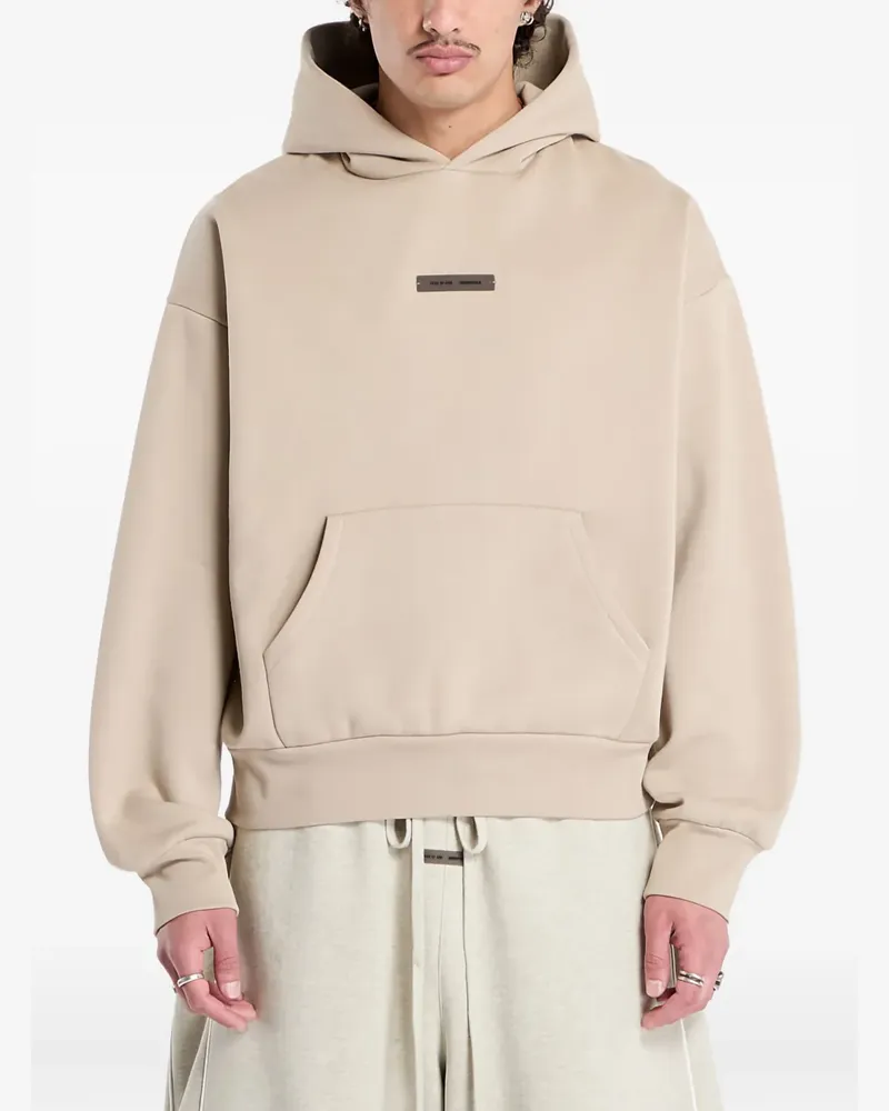 Fear of God Hoodie mit Logo-Schild - Nude Nude