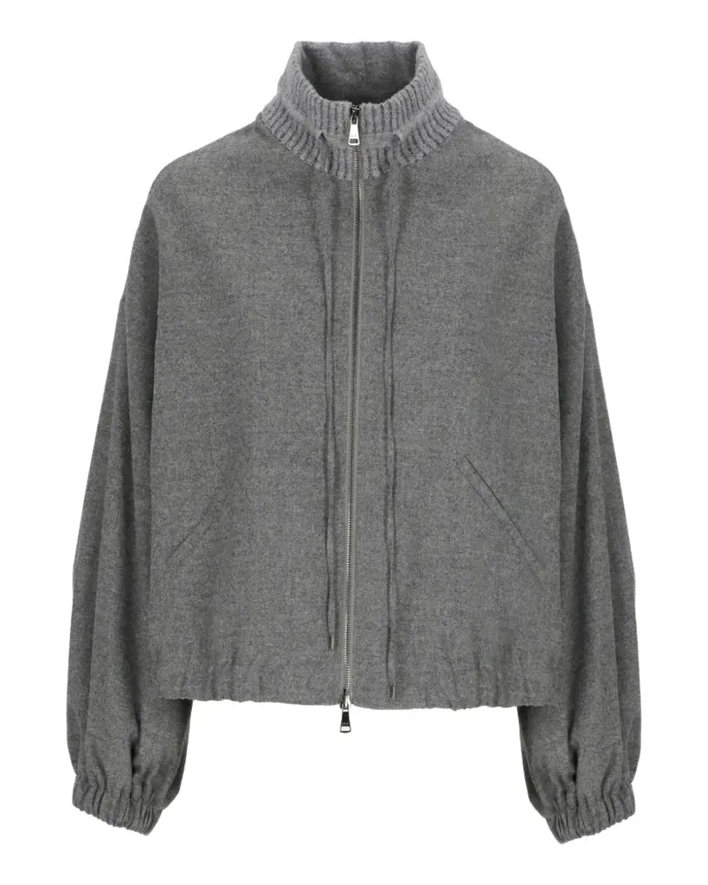 D.EXTERIOR Bomberjacke mit Reißverschluss - Grau Grau