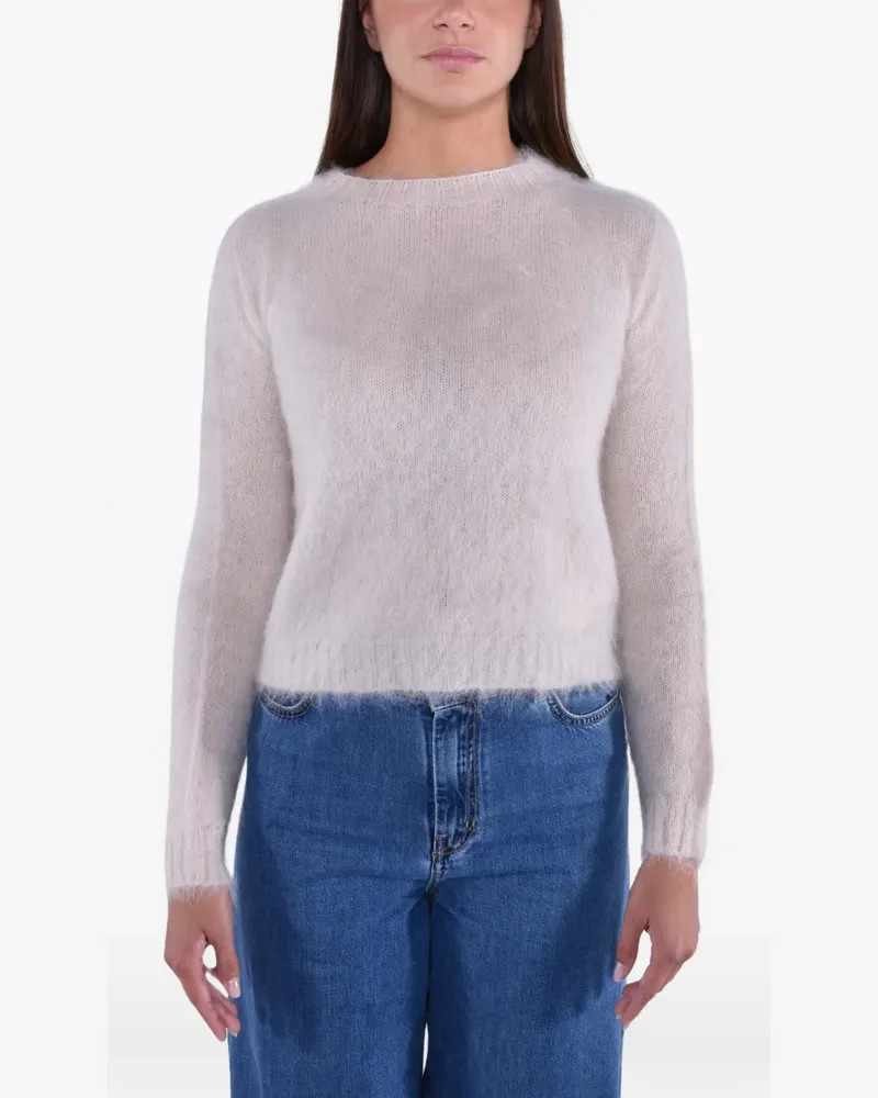 Max Mara mohair-blend knit sweater - Rosa Rosa