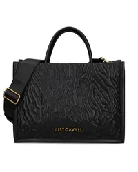 Just Cavalli Handtasche mit Logo-Schriftzug Schwarz