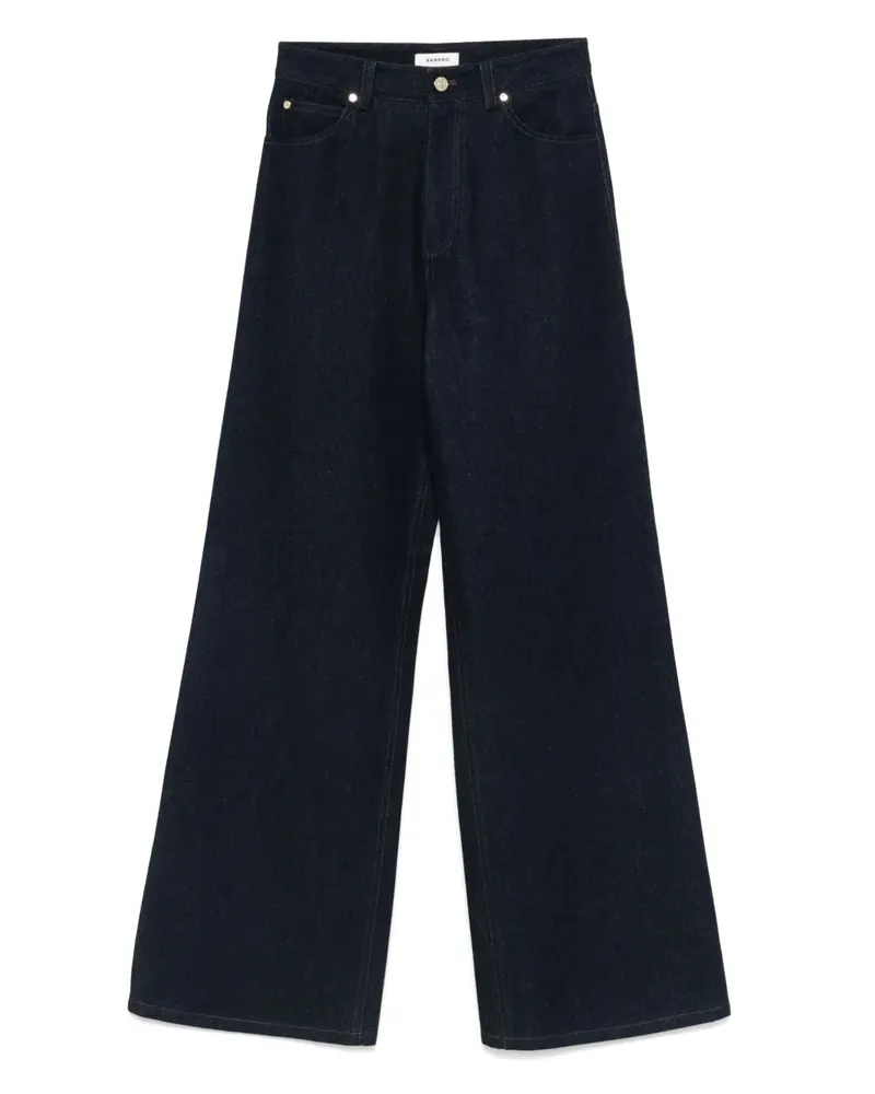 Sandro Jeans mit weitem Bein - Blau Blau