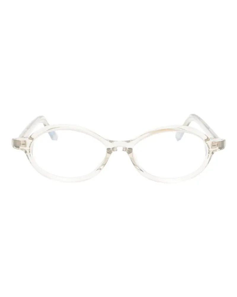 Jacquemus oval-frame glasses - Weiß Weiß