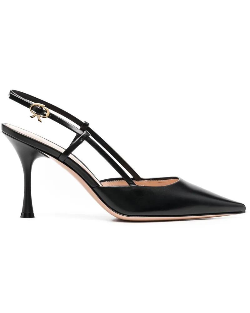 Gianvito Rossi Slingback-Pumps mit Schleife - Schwarz Schwarz