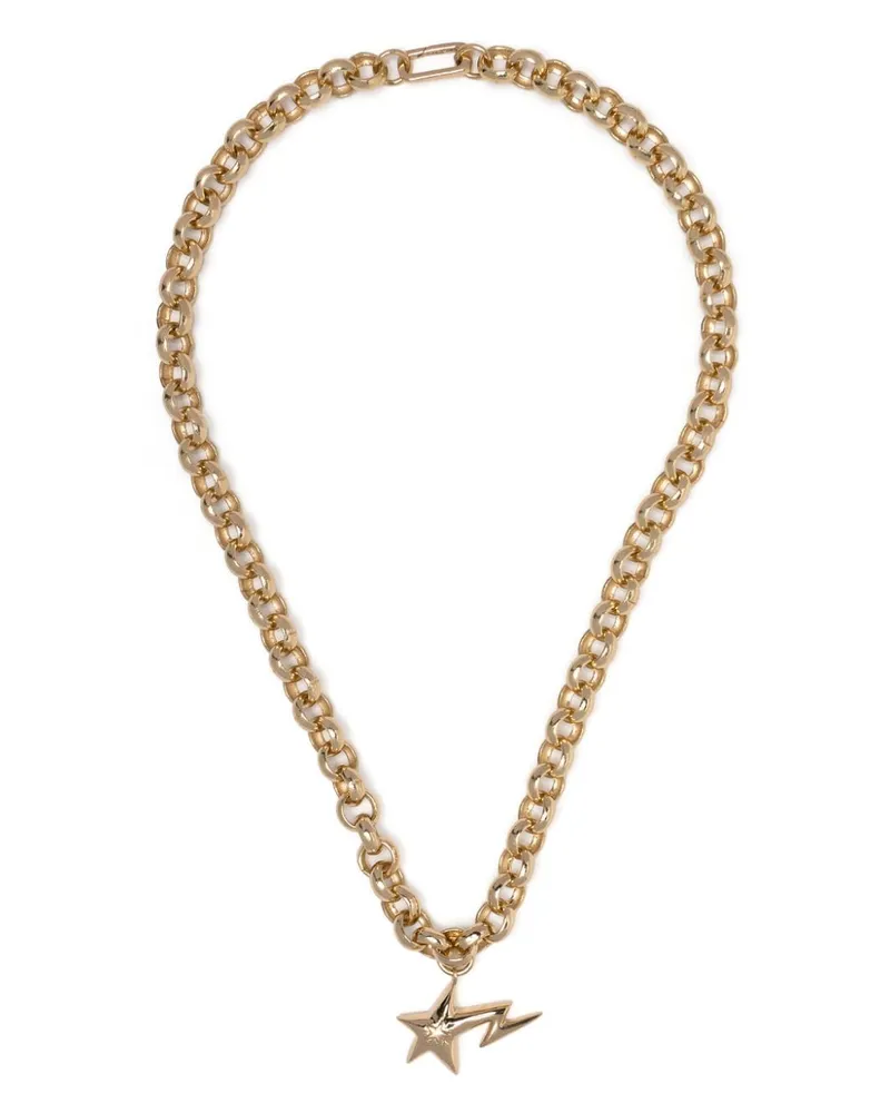 BAPE Halskette mit Logo-Anhänger - Gold Gold
