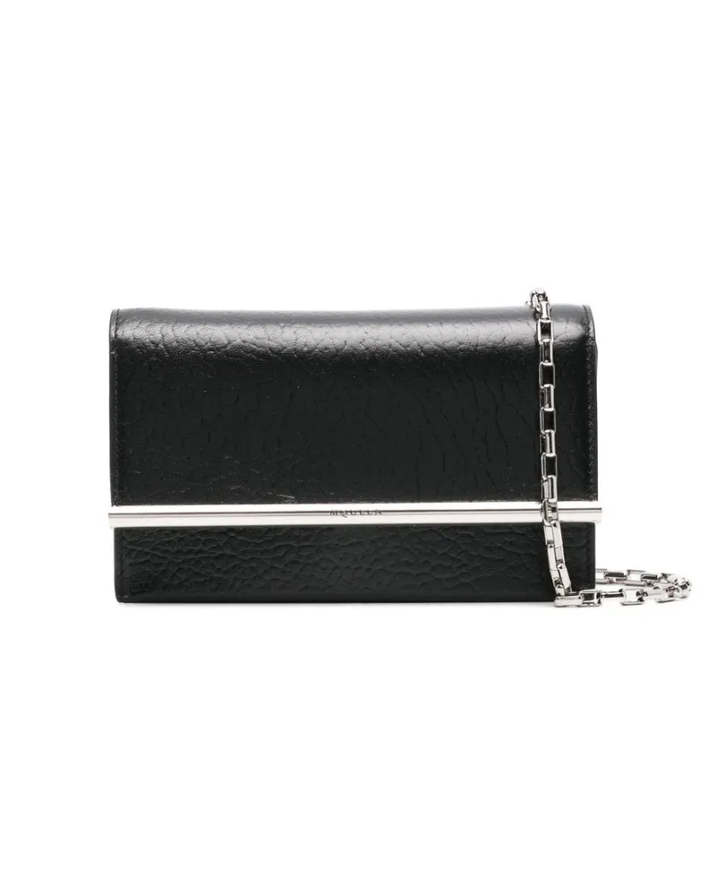 Alexander McQueen Mini Umhängetasche mit Querriemen - Schwarz Schwarz