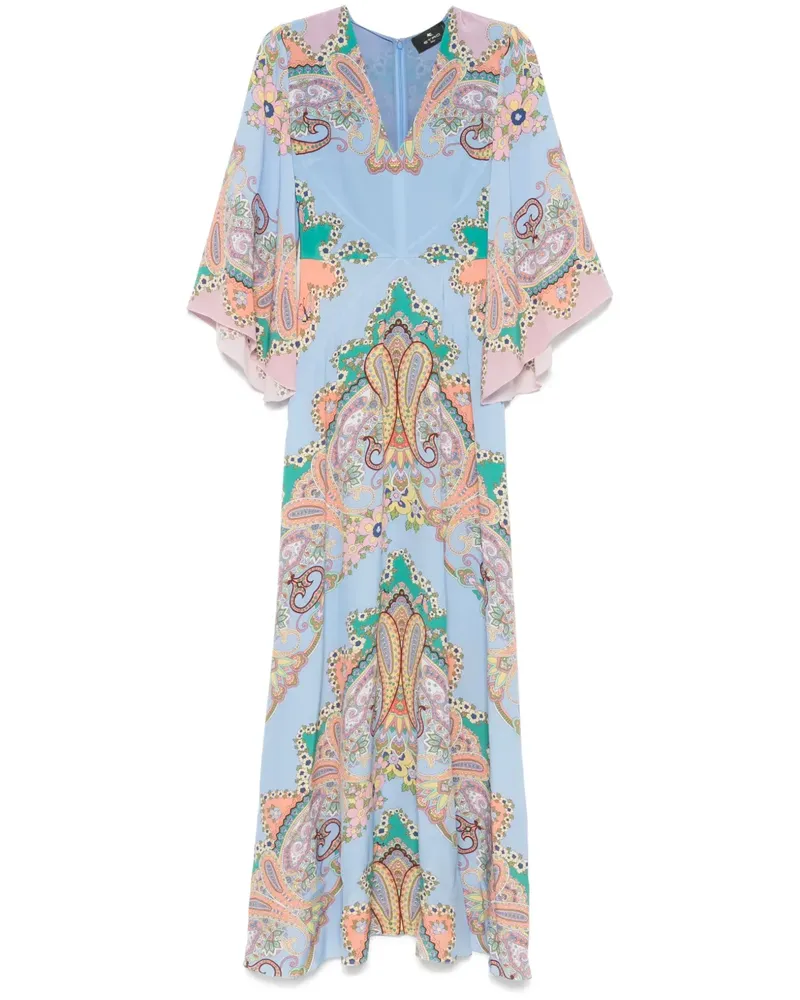 Etro Maxikleid mit Paisleymuster - Blau Blau
