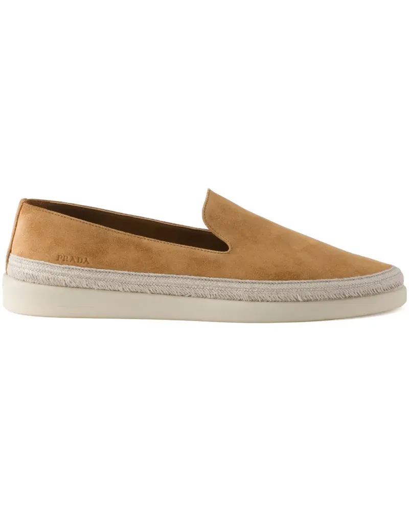 Prada Loafer aus Wildleder - Braun Braun