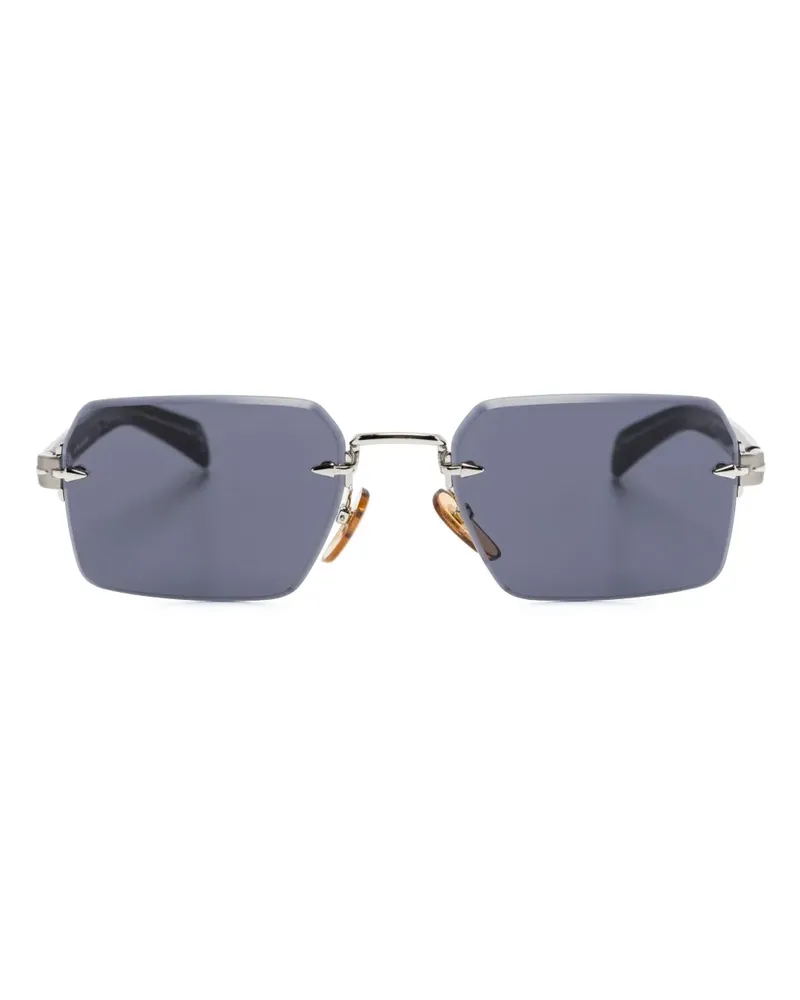 EYEWEAR by DAVID BECKHAM Sonnenbrille mit eckigem Gestell - Schwarz Schwarz