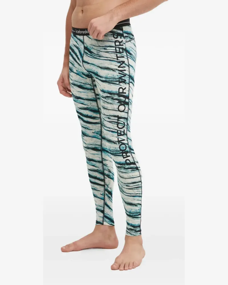 Icebreaker printed leggings - Weiß Weiß
