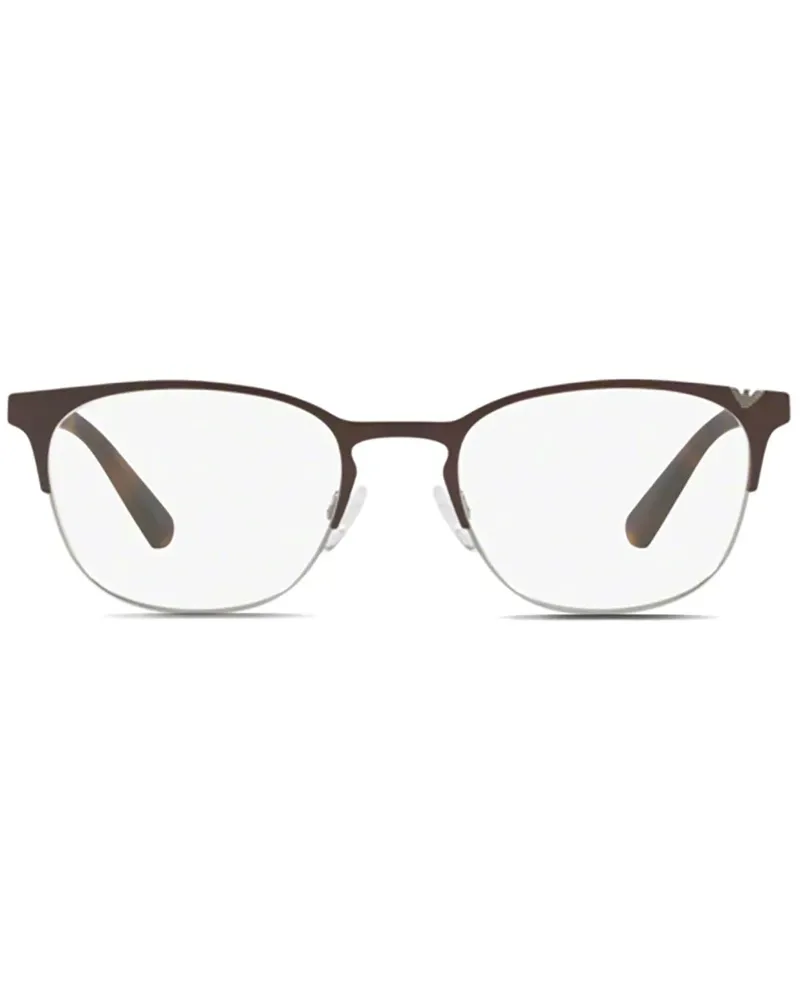 Emporio Armani Brille mit rundem Gestell - Braun Braun