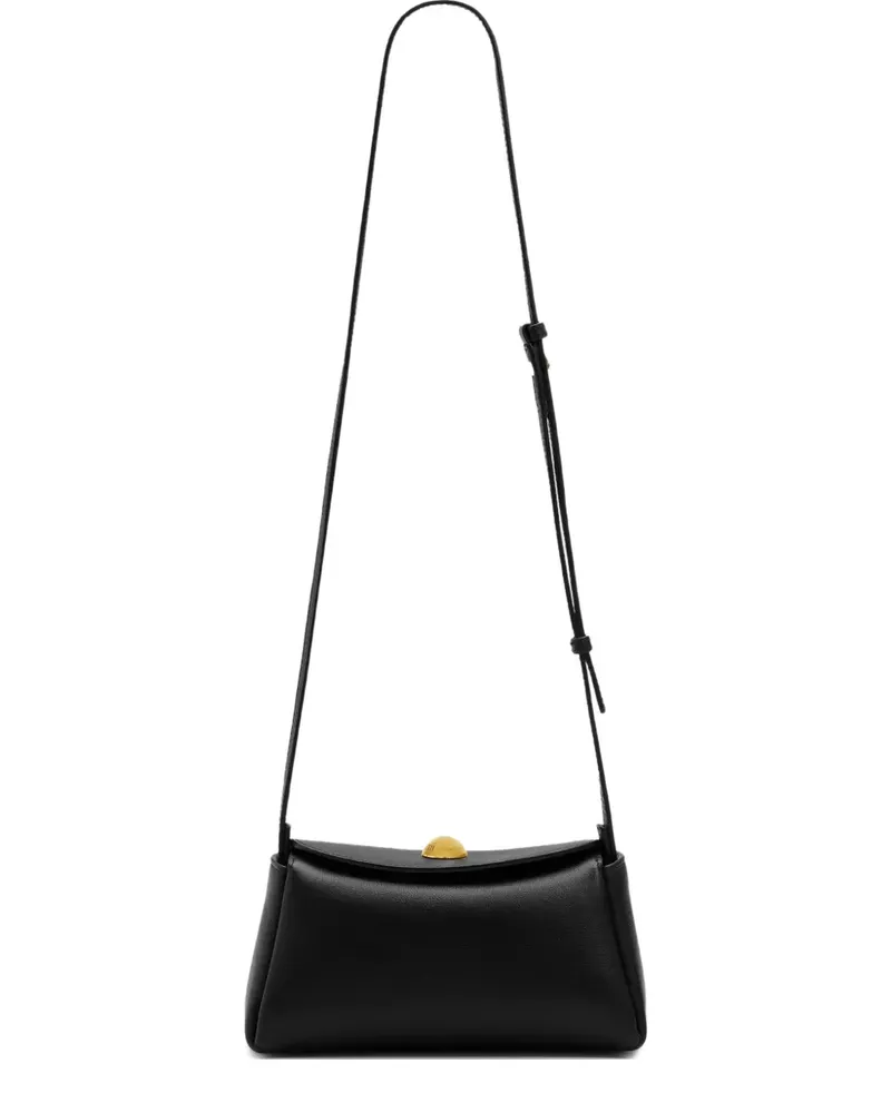 AMI Paris engraved carrousel shoulder bag - Schwarz Schwarz