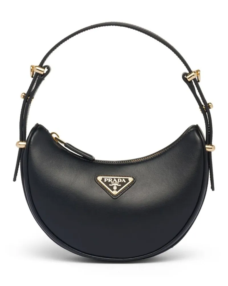Prada Arqué Mini-Tasche aus Leder - Schwarz Schwarz
