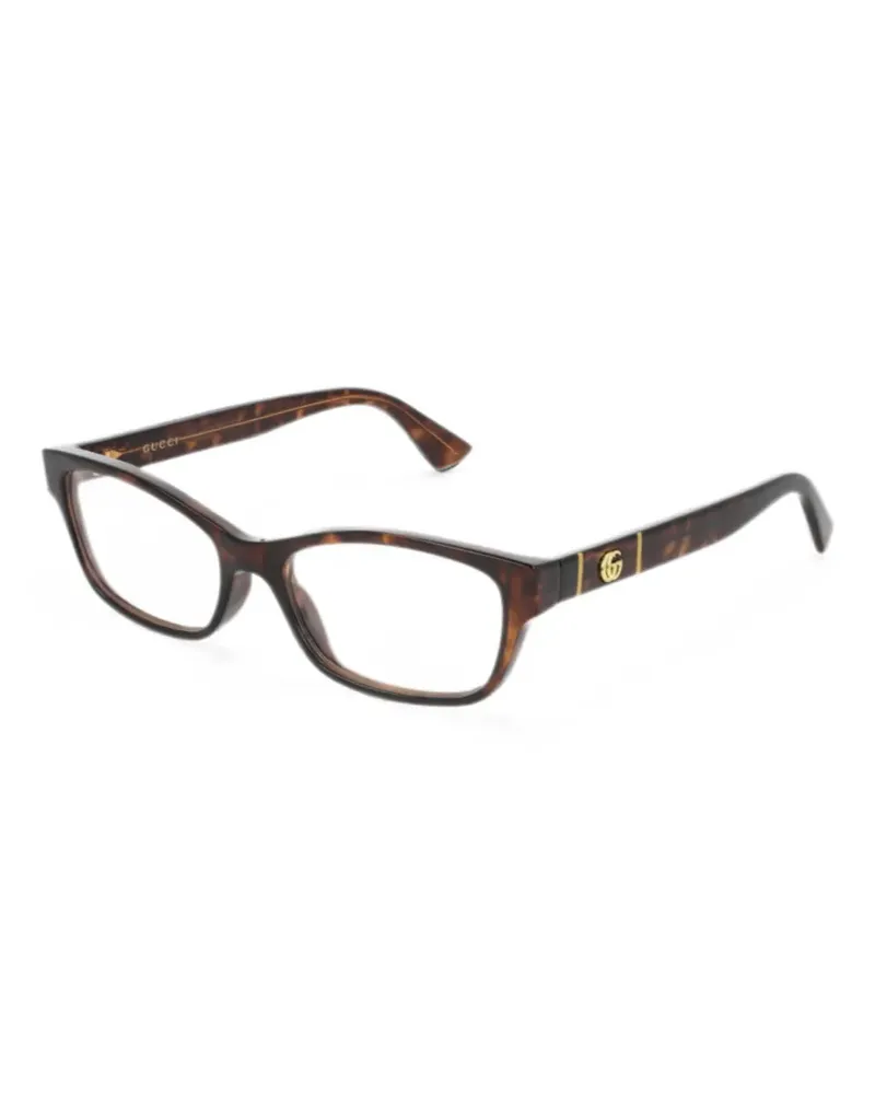 Gucci Double-G tortoiseshell-effect glasses - Braun Braun