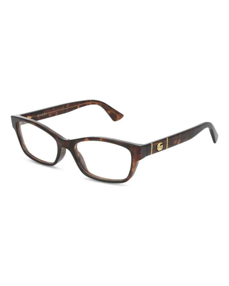 Gucci GG Brille in Schildpattoptik - Braun Braun