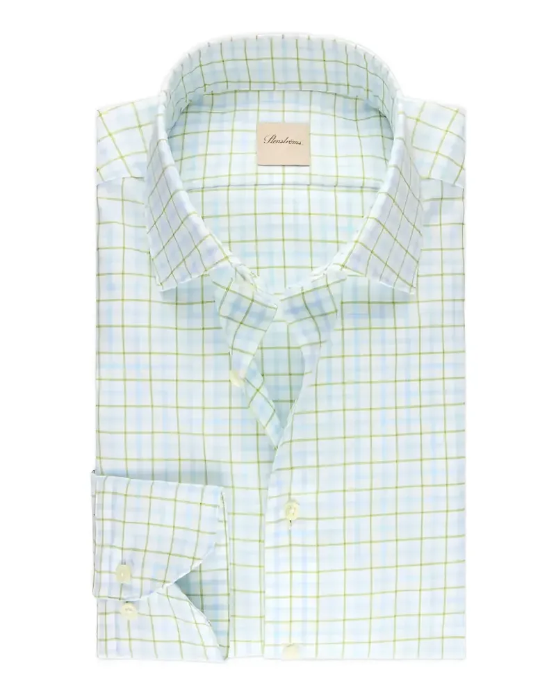 Stenströms checked oxford shirt - Weiß Weiß