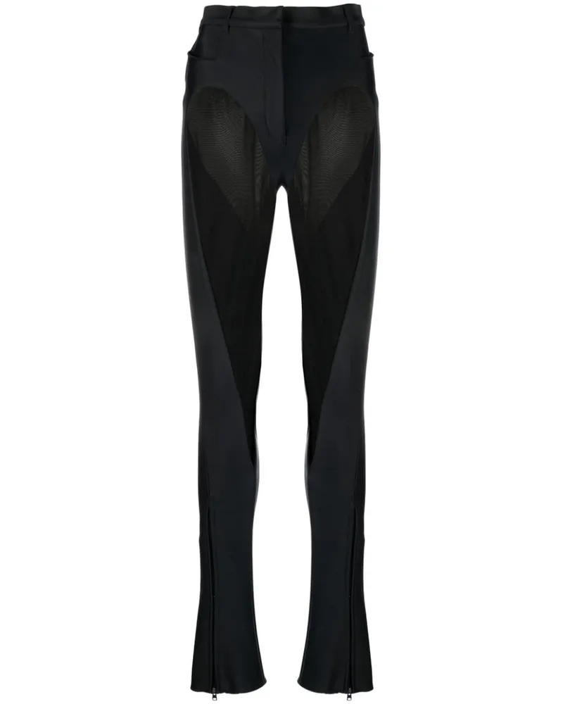 Thierry Mugler Hose mit Bügelfalten - Schwarz Schwarz