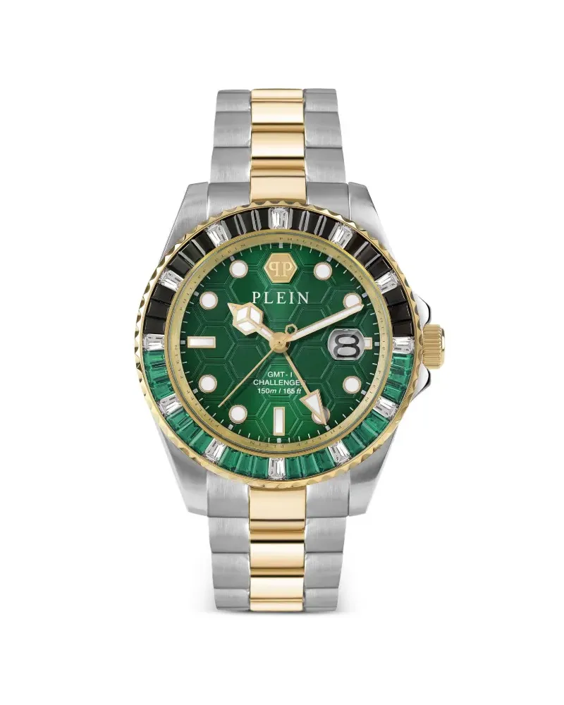 Philipp Plein GMT-I Challenger Baguettes 44mm - Grün Grün