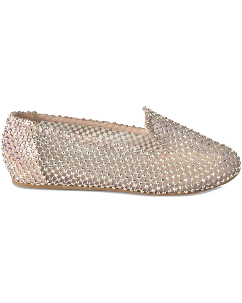 Le Silla Gilda Ballerinas mit Kristallen - Nude Nude