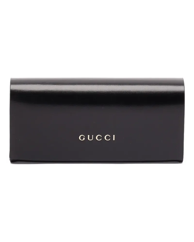 Gucci Sonnenbrille mit eckigem Gestell - Braun Braun