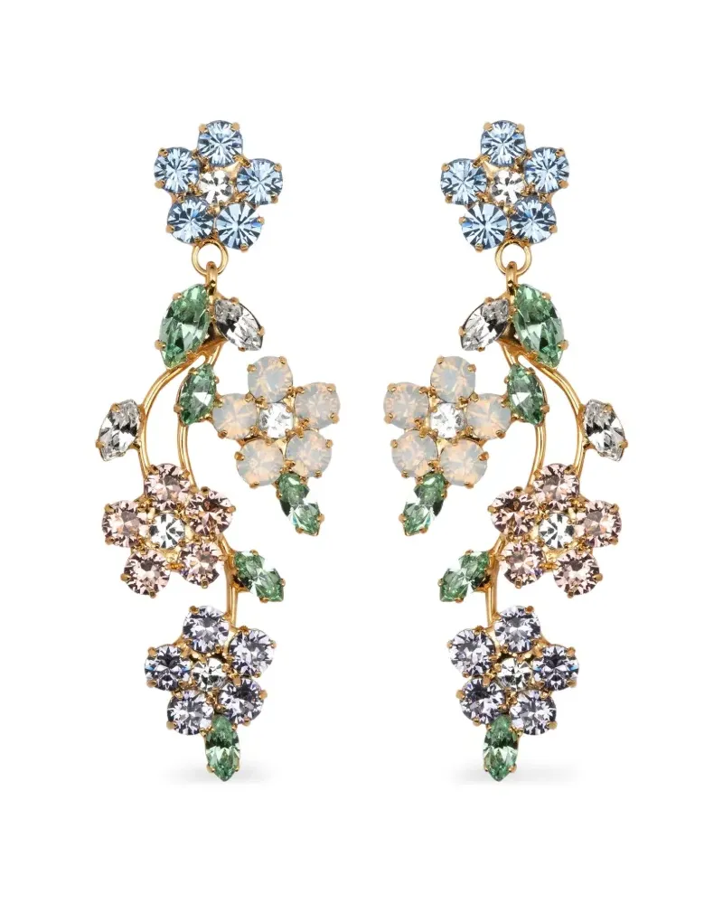 Jennifer Behr Adeline floral-motif earrings - Gold Gold