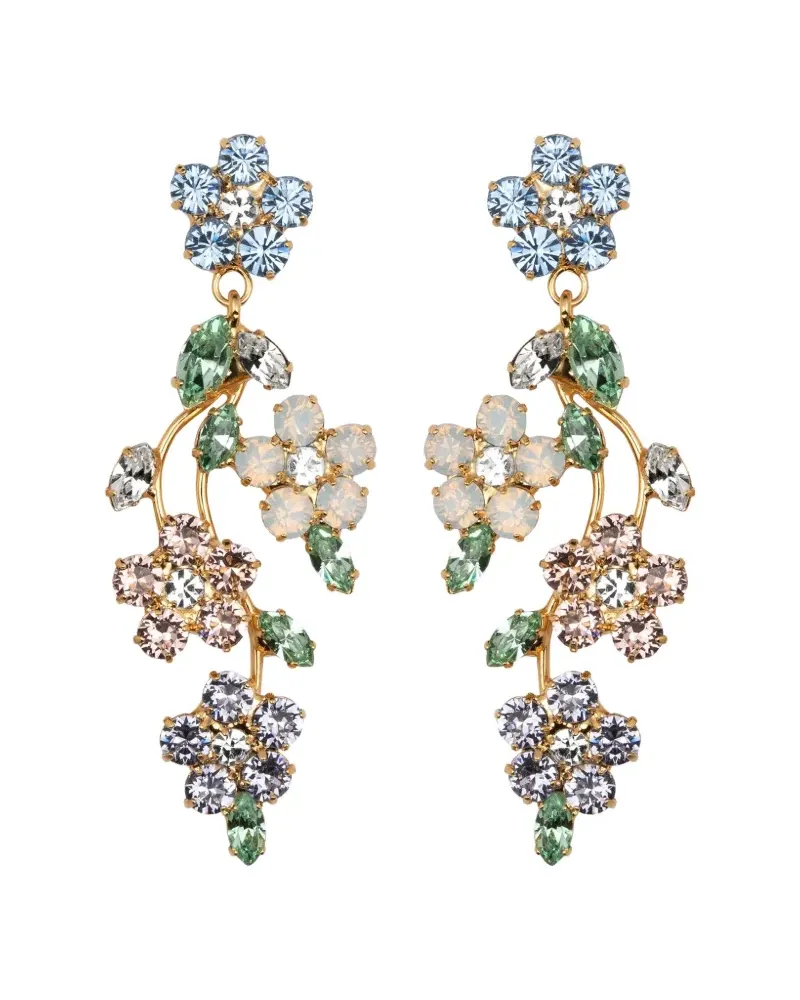 Jennifer Behr Adeline floral-motif earrings - Gold Gold