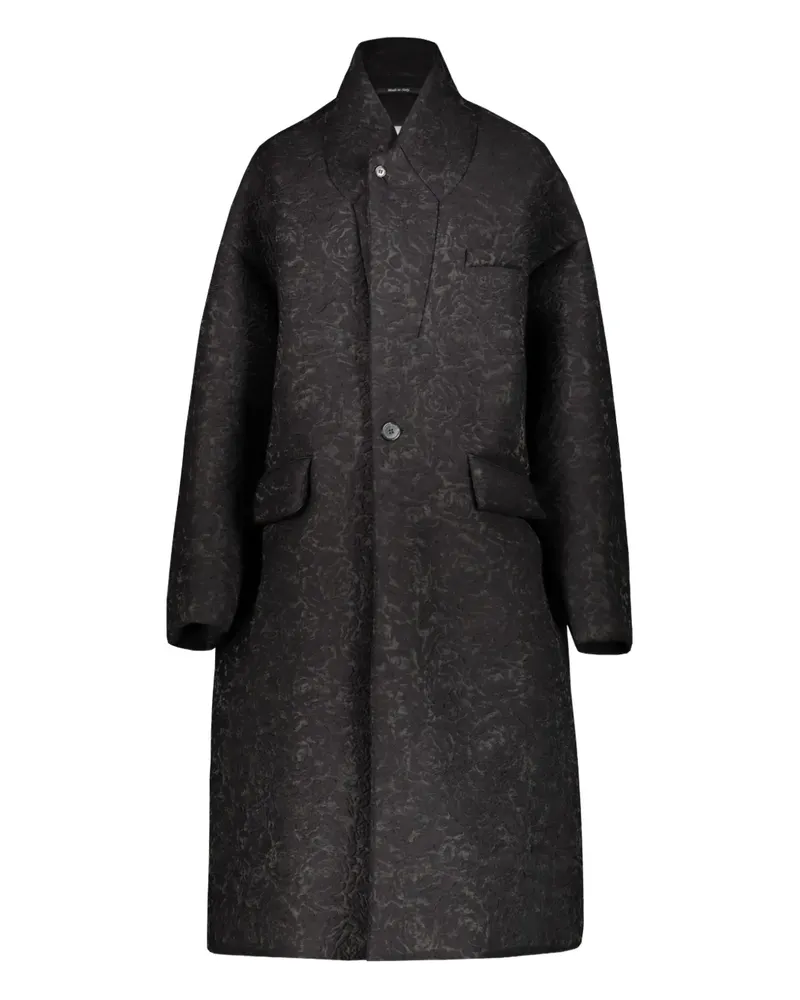 Maison Margiela Mantel aus Jacquard - Schwarz Schwarz