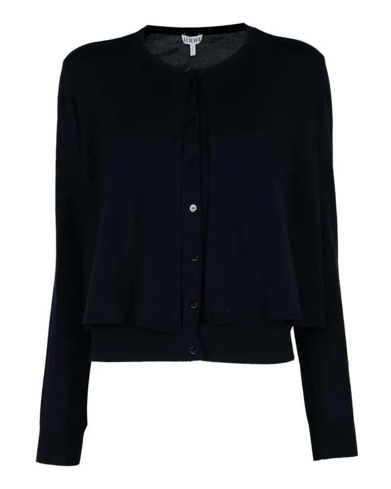 Loewe Cardigan mit Knöpfen - Blau Blau