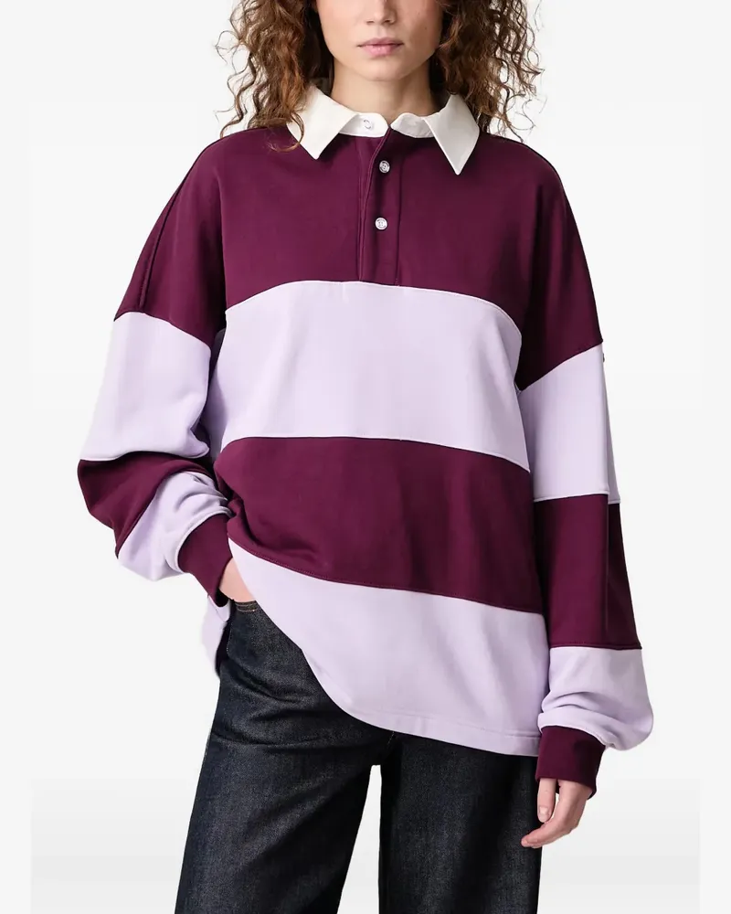 WRSTBHVR Gestreiftes Geri V2 Poloshirt - Violett Violett
