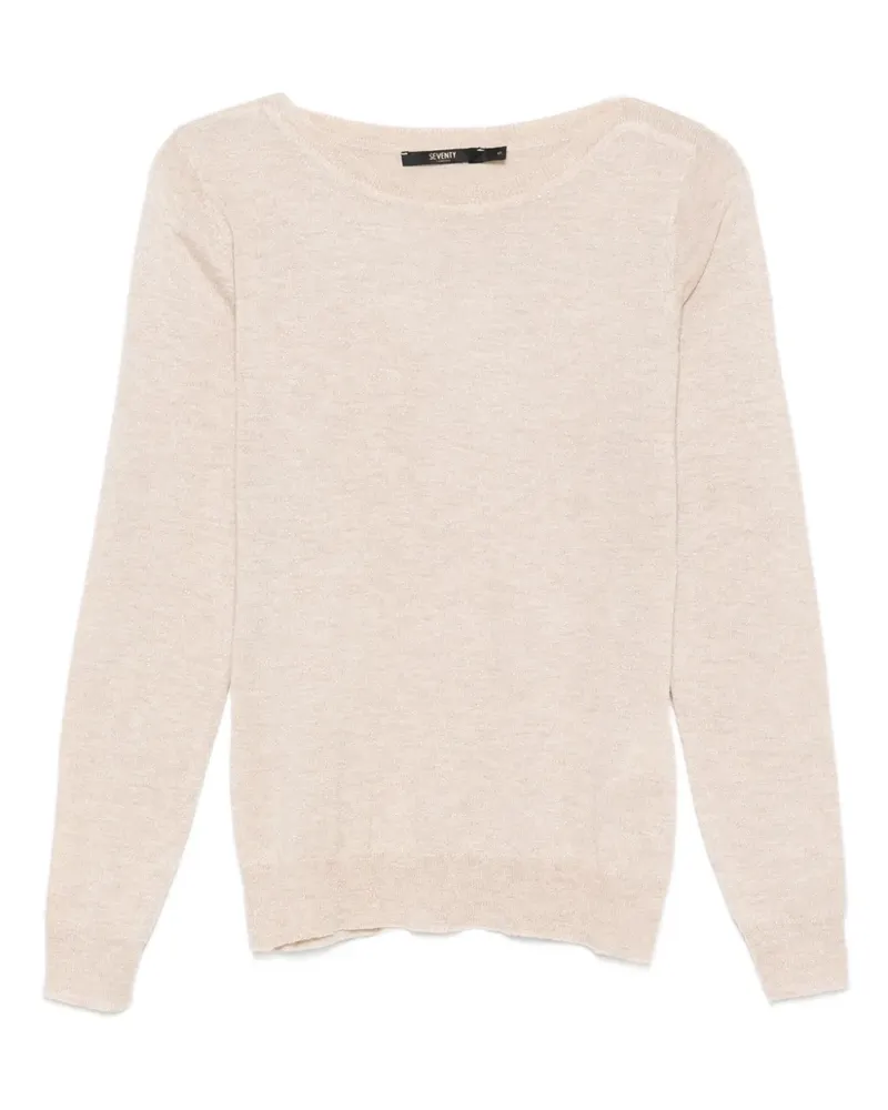 Seventy Geripptes Langarmshirt - Gold Gold