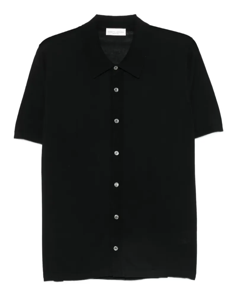 Roberto Collina short-sleeve knit shirt - Schwarz Schwarz