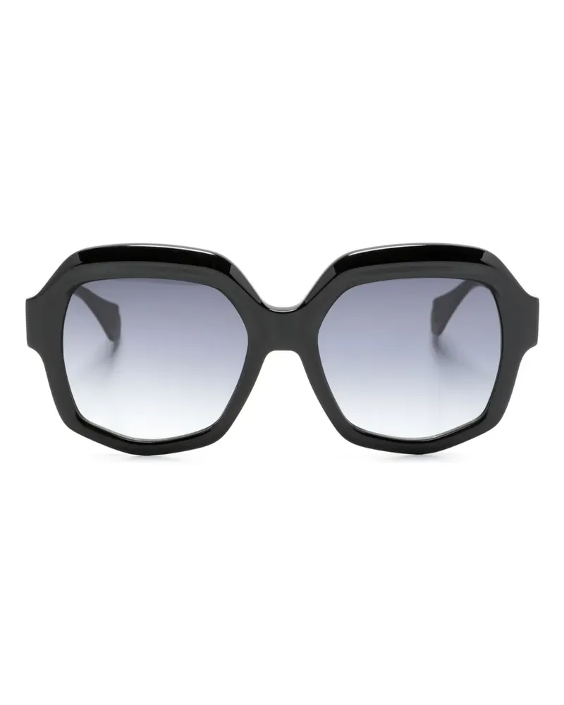 GIGI STUDIOS Geometrische Sonnenbrille mit Farbverlauf - Schwarz Schwarz