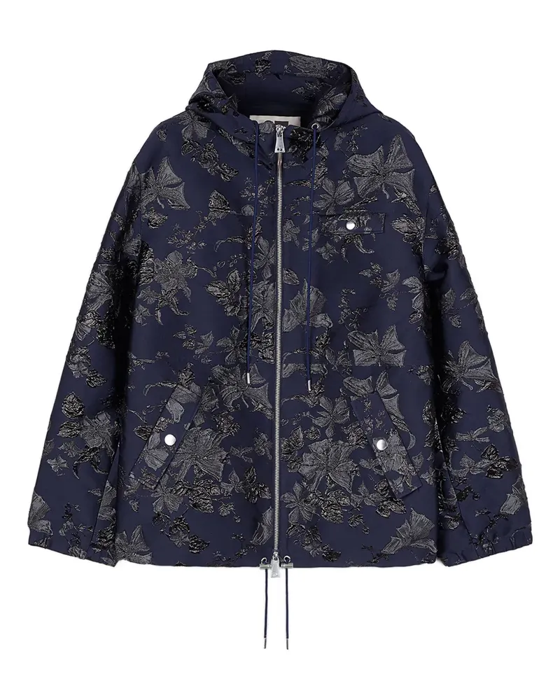 Ports 1961 Jacquard-Jacke mit Blumenmuster - Blau Blau