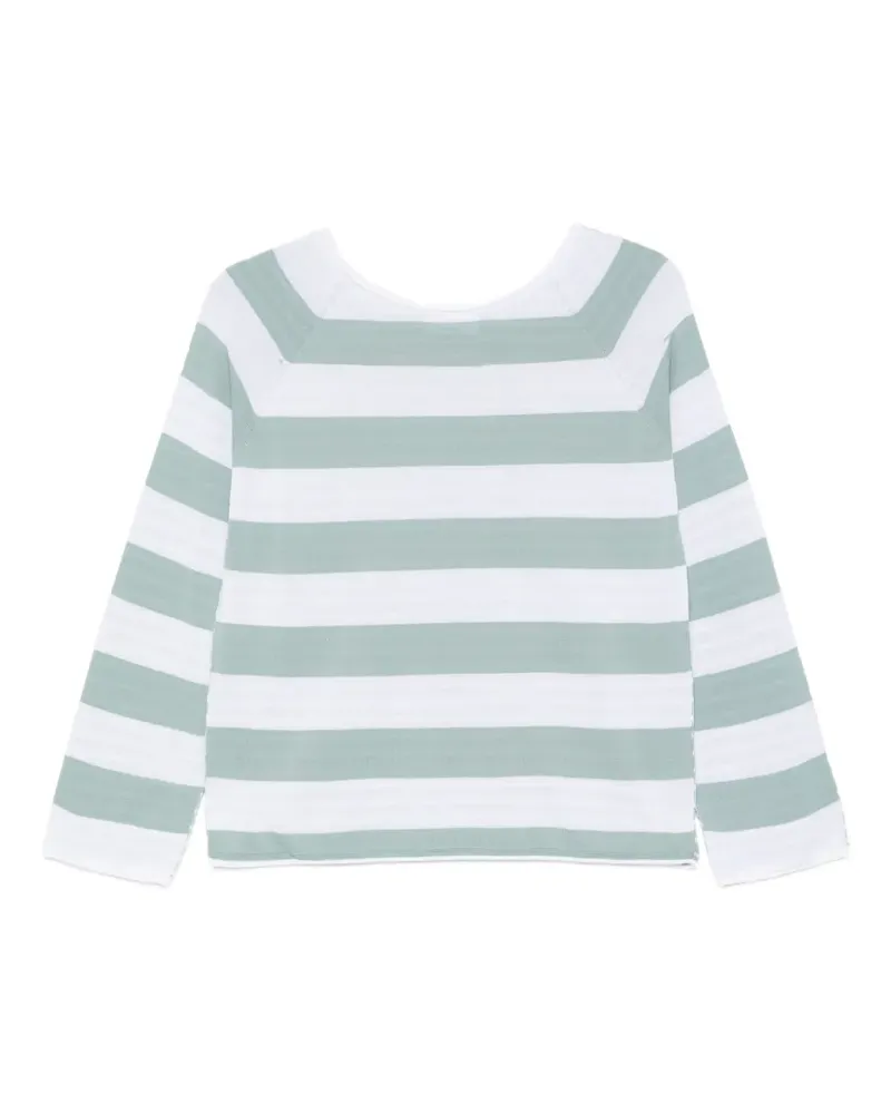 Arovescio striped-pattern T-shirt - Blau Blau