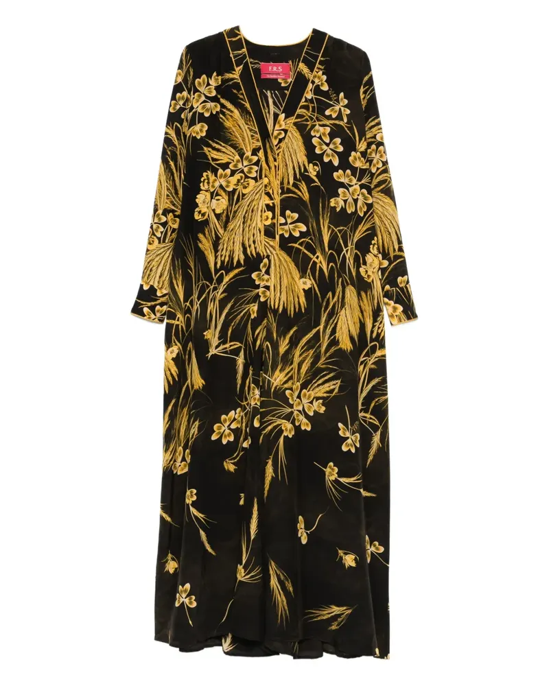 For Restless Sleepers Maxikleid mit Blumen-Print - Braun Braun