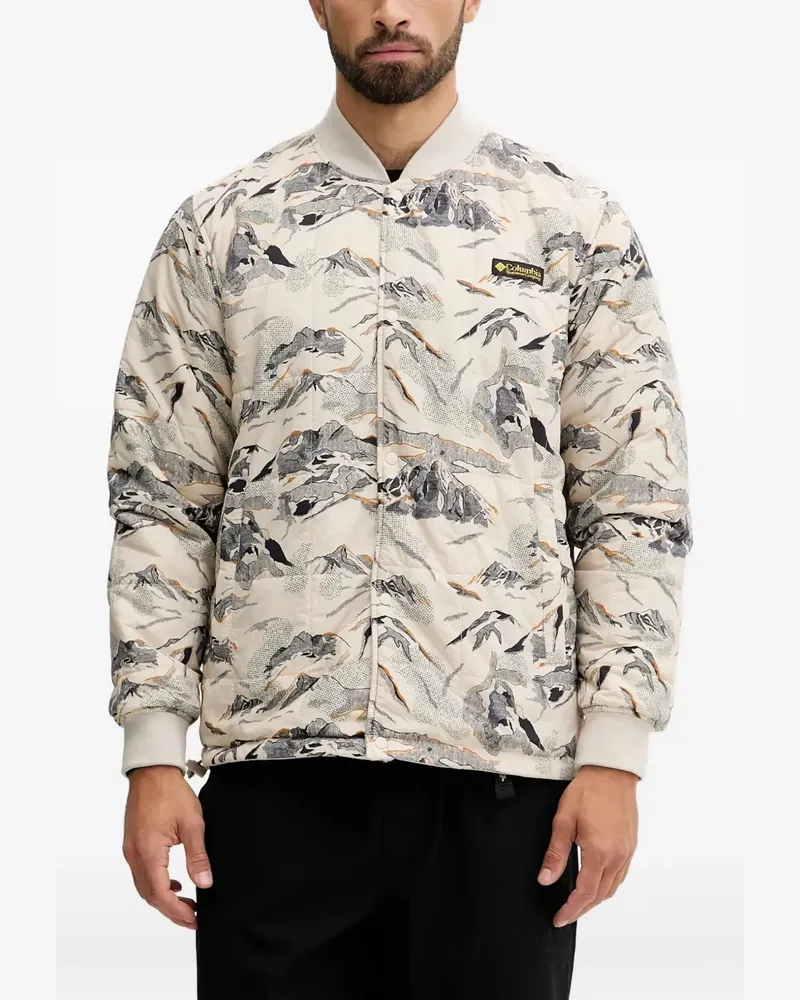 Columbia Sportswear Company graphic-print long-sleeve jacket - Nude Nude