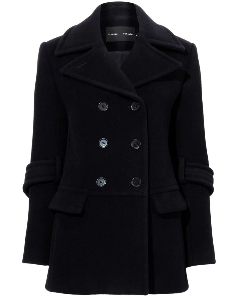 Proenza Schouler Rowen Mantel - Schwarz Schwarz