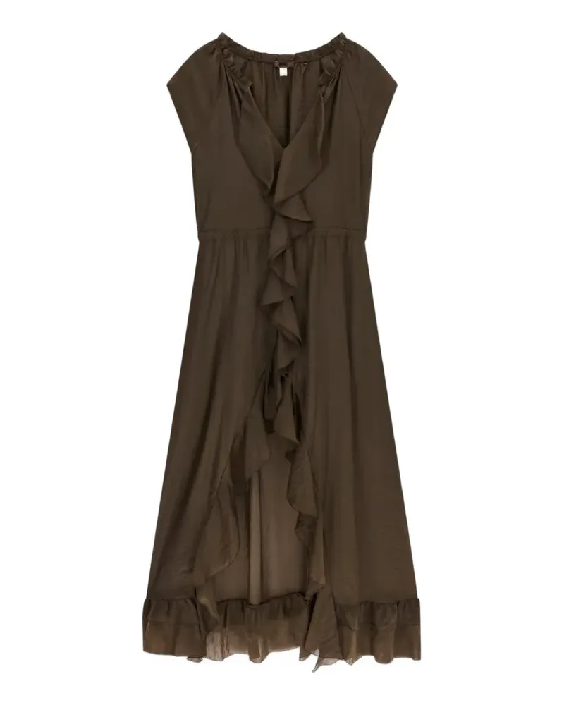 Guess Kleid mit Rüschenbesatz - Braun Braun