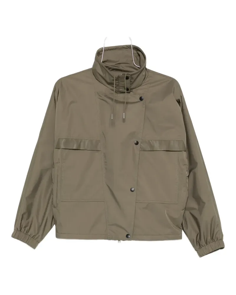 Yves Salomon high-neck jacket - Grün Grün