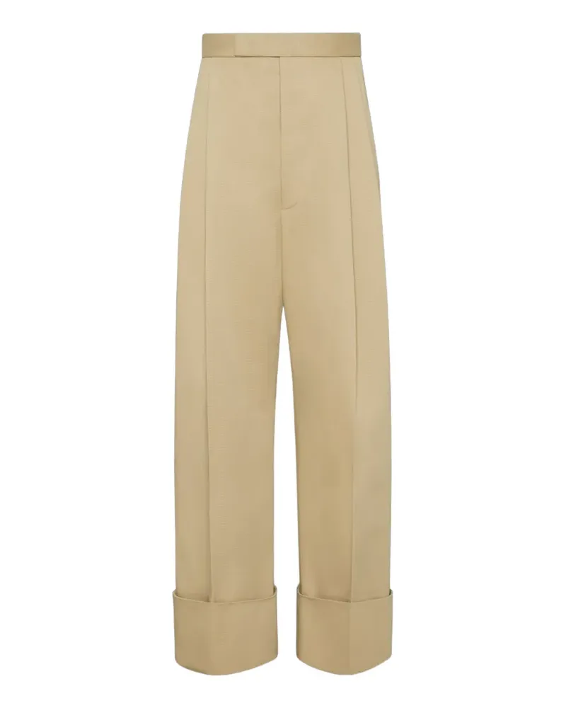 Thom Browne Hose aus Baumwoll-Gabardine - Nude Nude