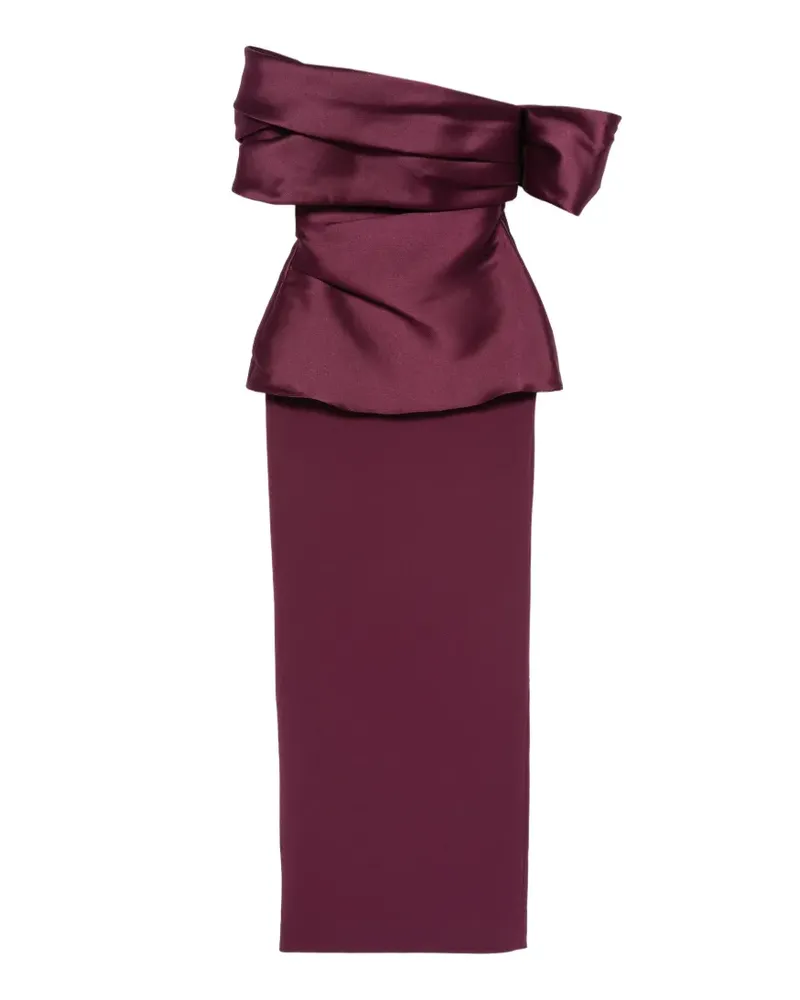 Solace London off-shoulder draped maxi dress - Violett Violett