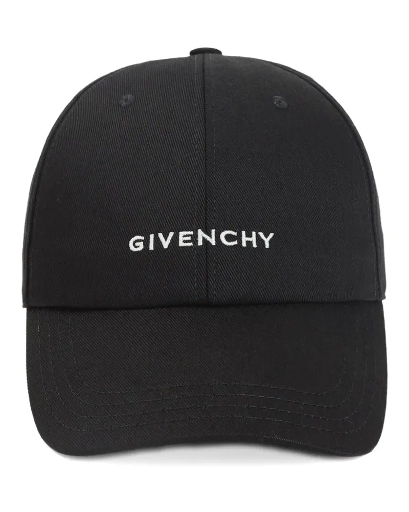 Givenchy Baseballkappe mit Logo-Stickerei - Schwarz Schwarz