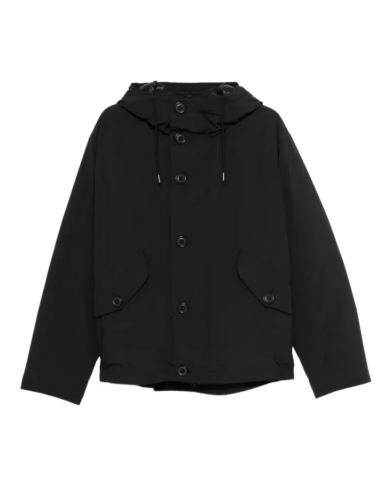 C.P. Company Kapuzenjacke mit Knöpfen - Schwarz Schwarz