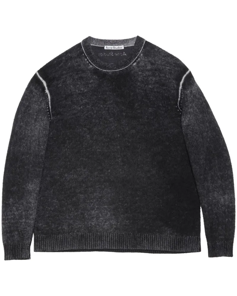 Acne Studios Pullover mit Print - Schwarz Schwarz
