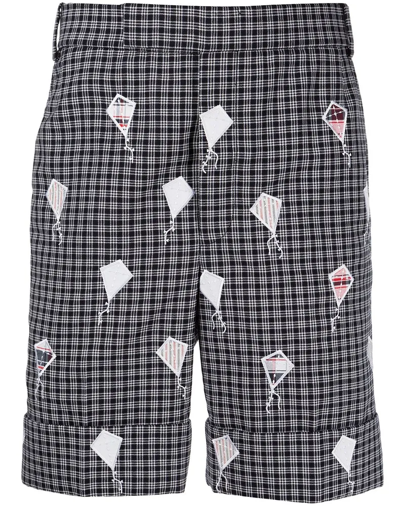 Thom Browne Shorts mit aufgestickten Drachen Blau