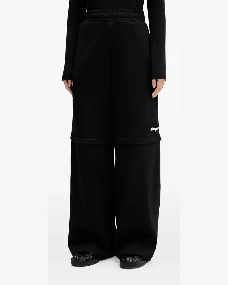 HUGO BOSS Nateam Jogginghose mit weitem Bein - Schwarz Schwarz