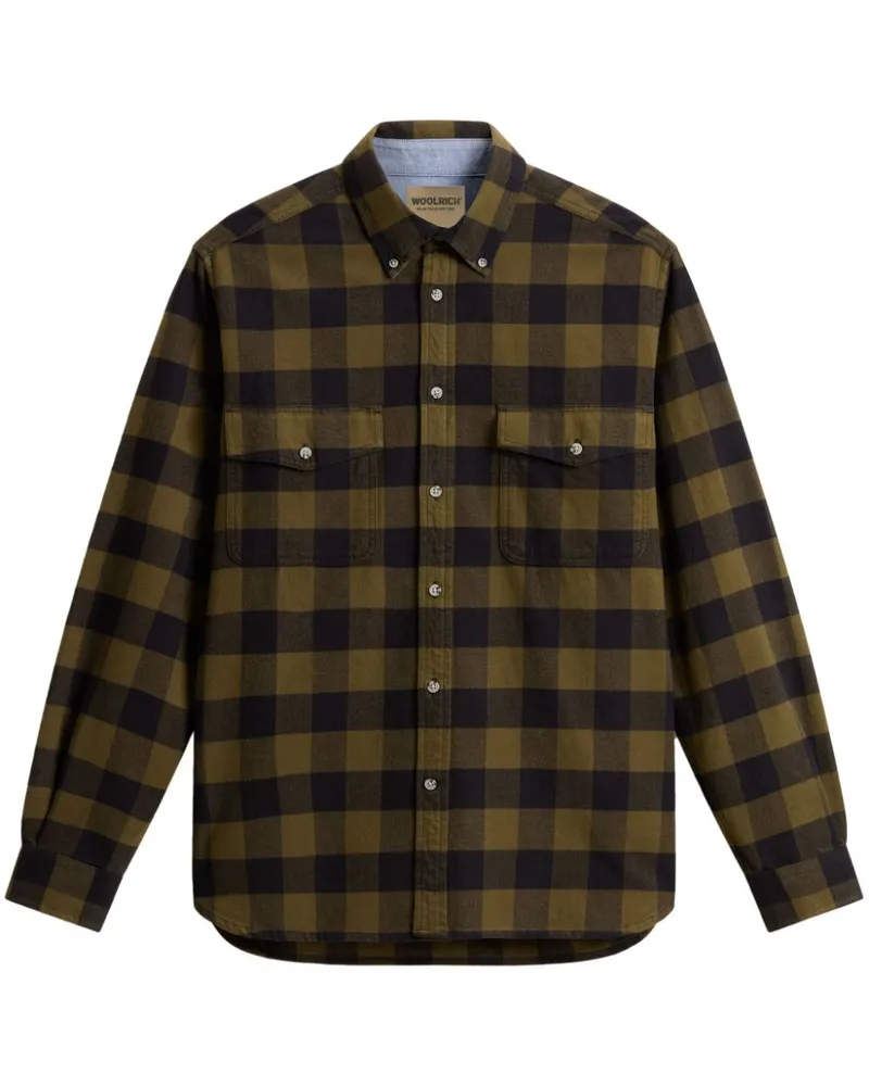 Woolrich Hemd mit Karomuster - Grün Grün